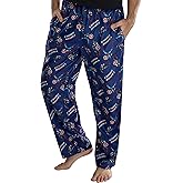 Marvel Men's Captain America Retro Allover Print Loungewear Pajama Pants