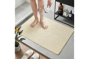 Non Slip Shower Mat, 16 x 40 Inch Anti Slip Shower Mats for Inside Shower, Quick Drying Extra Large Bathtub Mat, Cuttable Sof