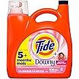 Tide Plus A Touch of Downy Liquid Laundry Detergent, April Fresh, 149 fl oz, 106 loads, HE Compatible