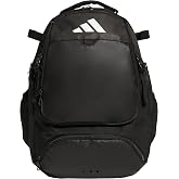 adidas Dugout Baseball &amp; Softball Backpack 35L | Hidden Helmet Pouch, Adjustable Velcro Bat Straps, Fence Hook, Glove Straps, Game &amp; Practice Ready