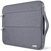 Voova 14 15 Inch Laptop Sleeve Case, Waterproof Computer Bag Cover Compatible with MacBook Air 15 M2/M3/M4 2022-2025, MacBook Pro 15, Hp chromebook 14, 14-15” Dell Lenovo Acer Asus, Grey