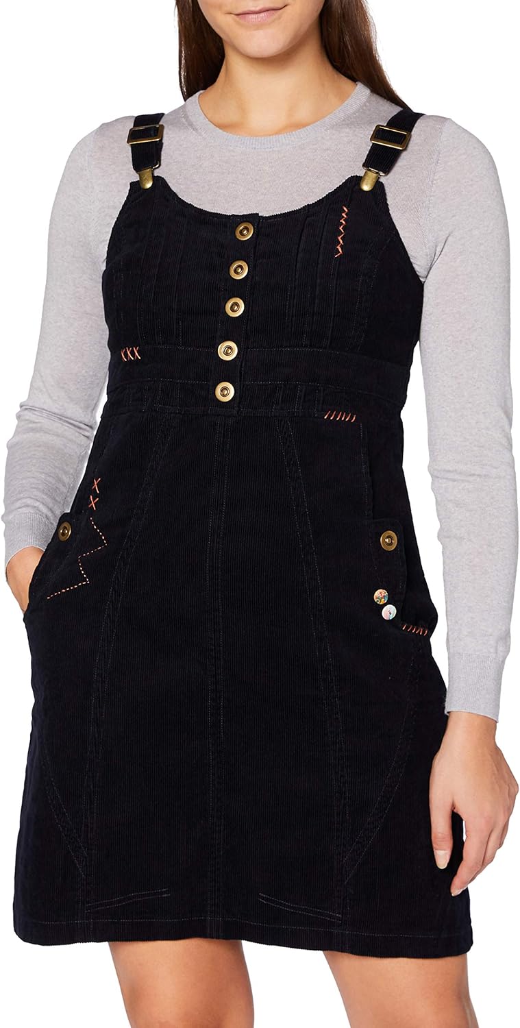 cord dungaree dress womens