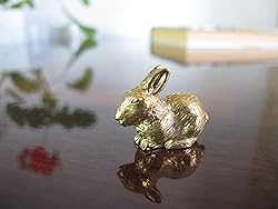 Brass Lucky Rabbit Amulet - Mini Thai Magic Amulets
