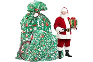Aboofx Extra Large Christmas Bags Bike Bag, 80"x60" Jumbo Giant Bags for Huge Packages with Tags & String Ties, Bicycles Large Christmas Bag for Decoration (1)