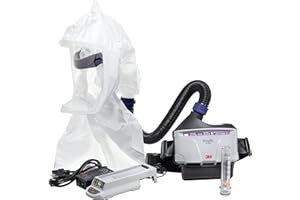 3M PAPR Respirator, Versaflo Powered Air Purifying Respirator Kit, TR-300N+ ECK, Healthcare, Hood Assembly, Easy to Clean and Maintain, All-in-One Respiratory Protection for Particulates