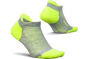 Feetures Elite Max Cushion No Show Tab Ankle Socks - Sport Sock with Targeted Compression - (1 Pair)