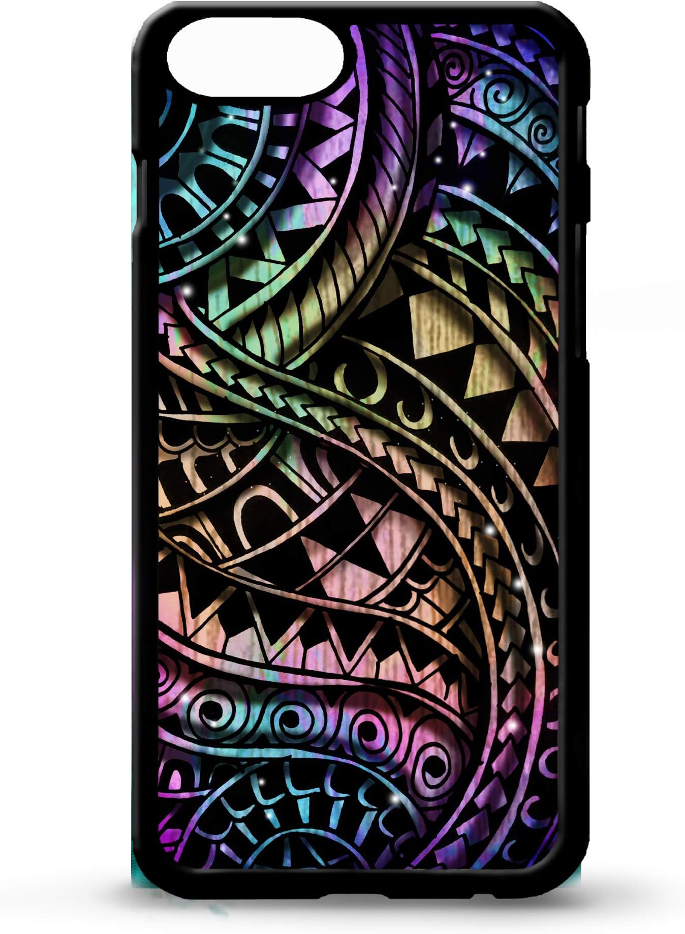 LIKE YOUR FACE Maori polynesian tattoo vtg tribal aztec african print pattern art phone rubber phone case cover for iphone 5 5s 6 6s 7 8 plus (iphone x xs)