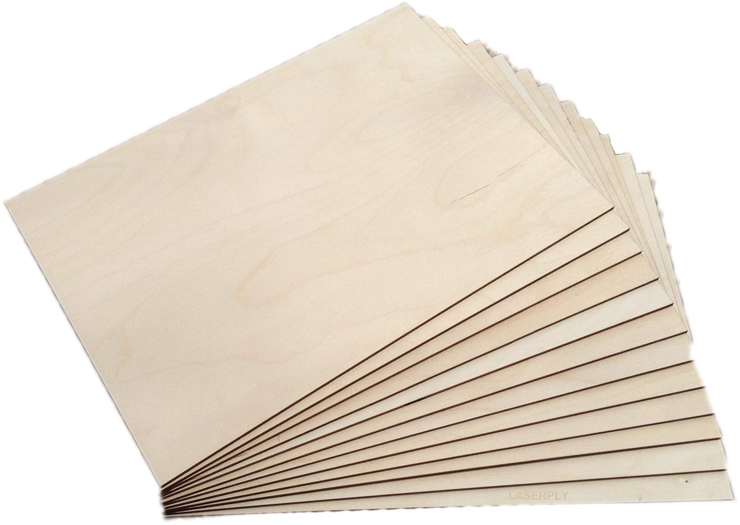 Laserply BR Grade Birch Plywood A4 Sheet 25 Pack BR Grade Plug Free