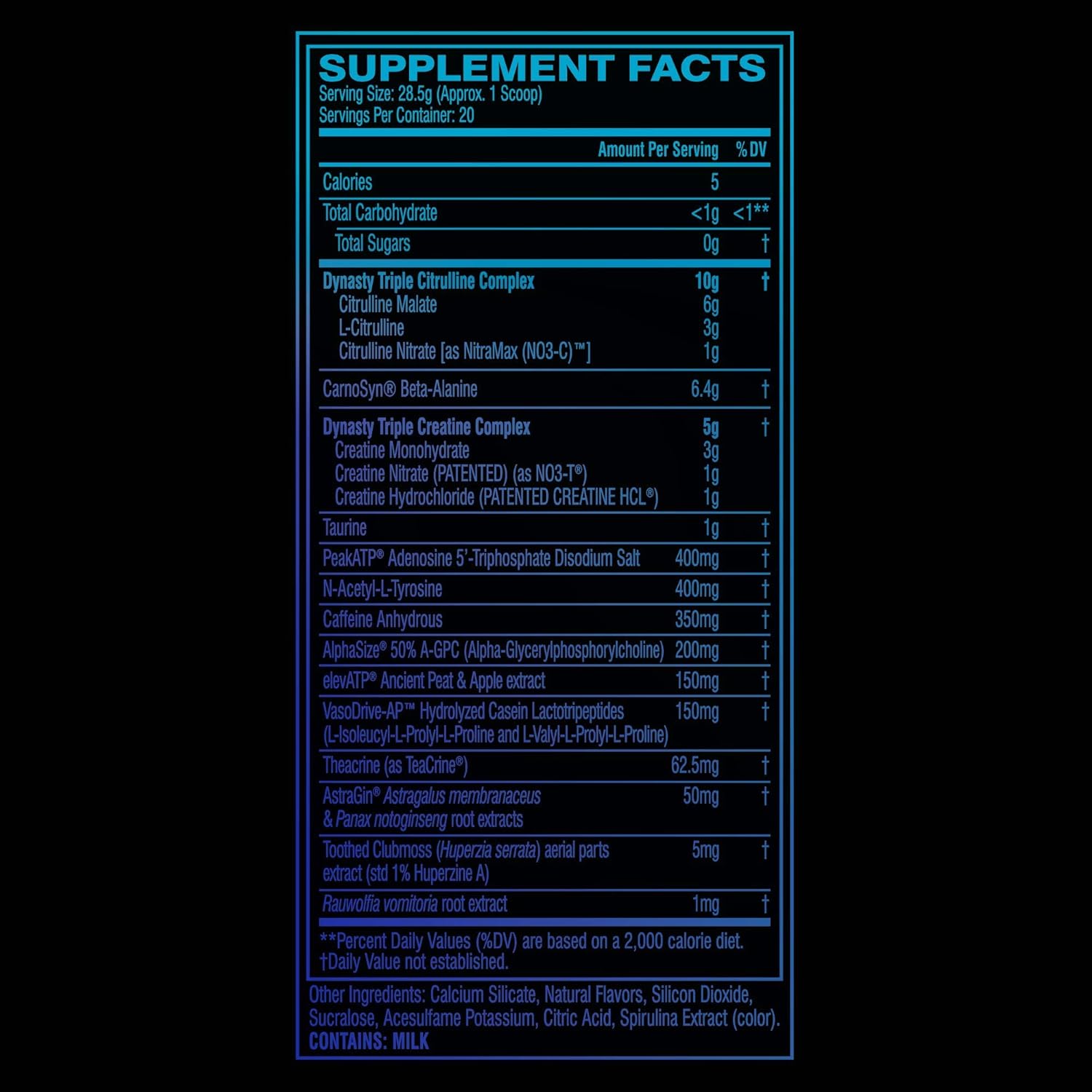 C4 Dynasty MMXX Pre Workout Powder Fruit Punch | Preworkout Energy Supplement for Men & Women | 350mg Caffeine + 6.4g Beta Alanine | 20 Servings: Health & Personal Care