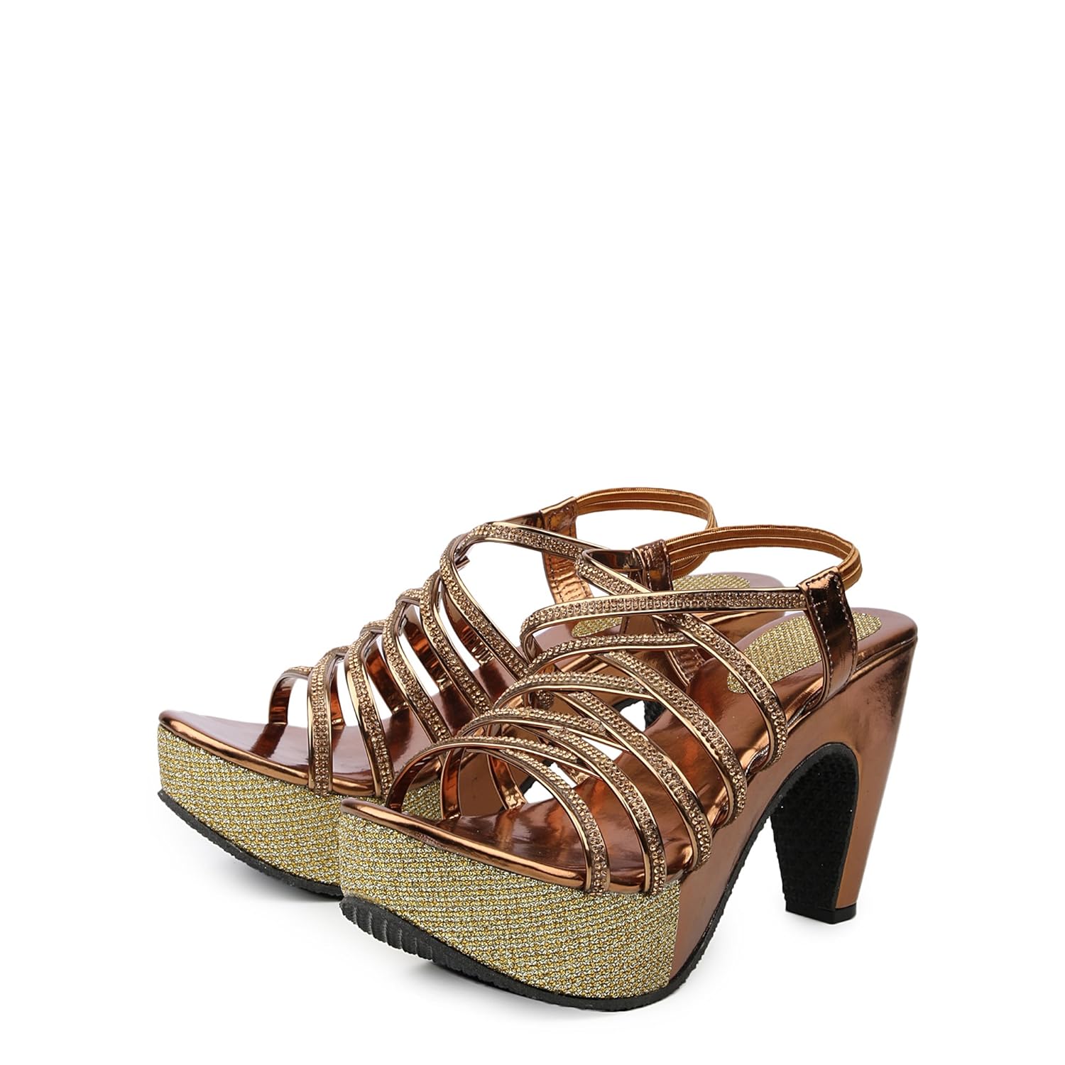 sinlite stylish & fashionable synthetic heel sandal's for women