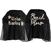 Funky Junque Women's Bridal Beach Cover Up Shawl Wrap for Bachelorette Party