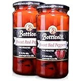 Botticelli Fire Roasted Red Peppers (Pack of 2) - Gluten-Free - Ready-to-Use Sweet & Tender Red Roasted Peppers in a Jar for