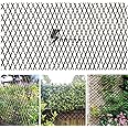 Sumery Nature Willow Trellis Expandable Plant Support Plant Climbing Lattices Trellis Willow Expandable Trellis Fence for Cli