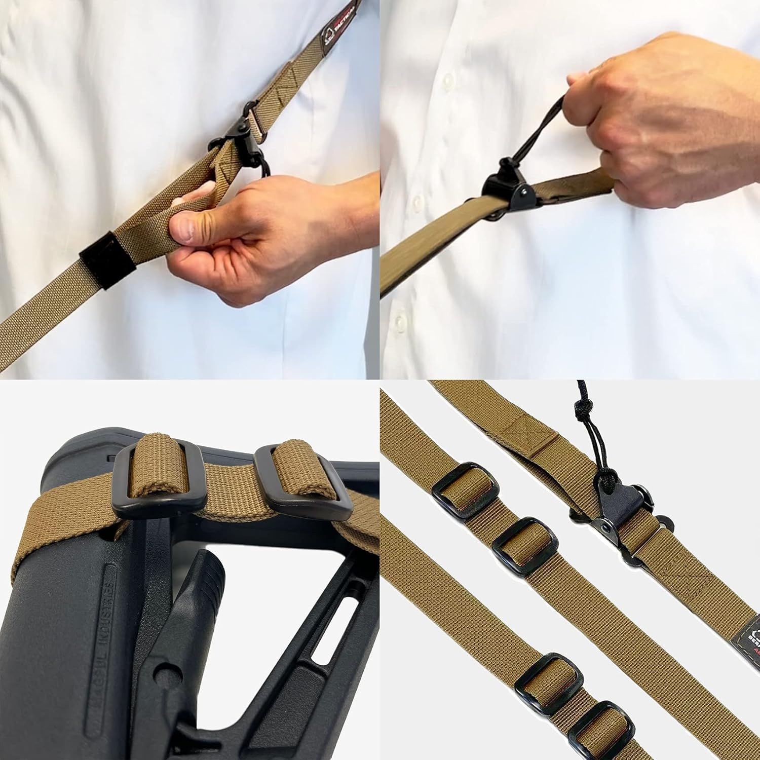 Brash Tactical Deluxe 2 Point Sling Quick Adjust Buckle - (USA Made) Rifle Gun Sling for Hunting and Outdoor Sports : Sports & Outdoors