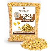 TRAILMARK Naturals - Whole Corn 10 LB&ndash; Premium Bird Seed &amp; Wildlife Feed for Ducks, Deer, Squirrels, Chickens, and Turkeys &ndash; Grown in USA