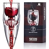Vintorio Wine Aerator OMNI Set - Premium Decanter for Red Wine Lovers with Gift Box, Velvet Bag, and Mini Stand - Durable, Crystal Clear Acrylic