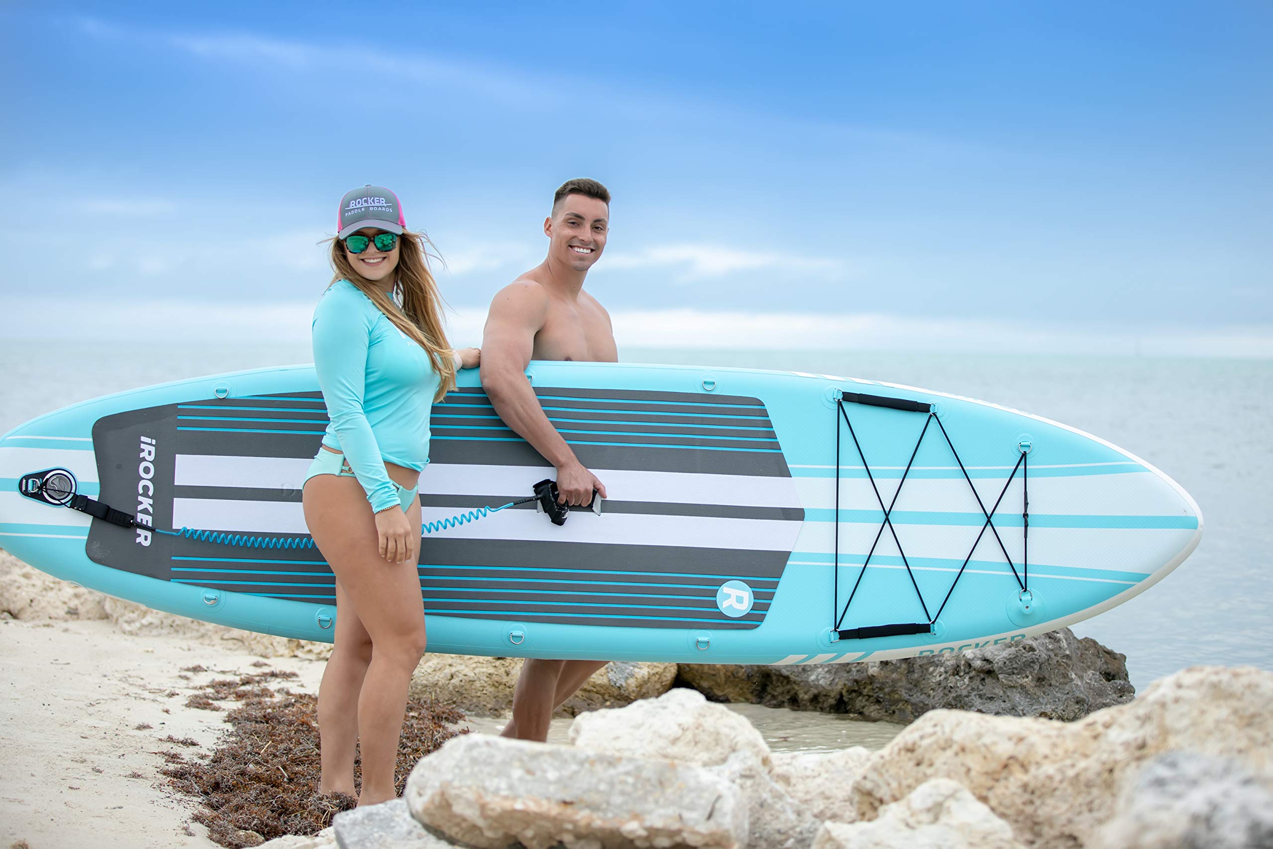 iROCKER AllAround Inflatable Stand Up Paddle Board 11' Long 32" Wide 6