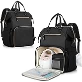 Damero Breast Pump Backpack Compatible with Spectra S1, S2, Medela and Cooler Bag, Breast Pump Bag with Laptop Sleeve, Breast Pump Carrying Diaper Bag for Working Moms, Black