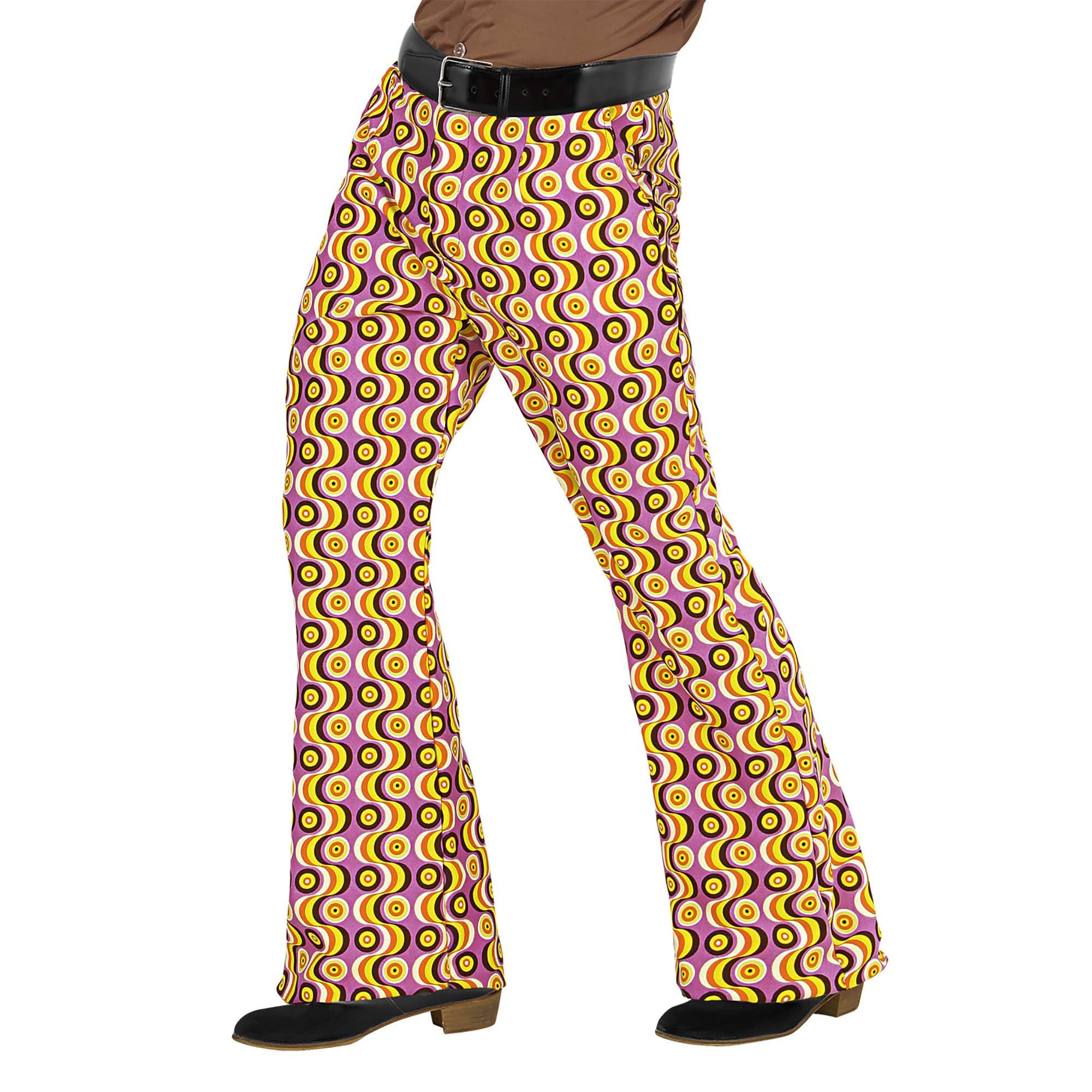 Widmann 70s Style Trousers Discs Costume