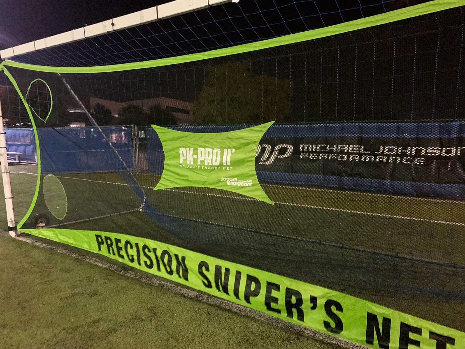 Soccer Innovations 8'x24' Precision PK-Pro II Sniper's Target Goal Net, Green : Sports & Outdoors