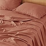 Bedsure Linen Sheets - King Size Sheets, Blend from