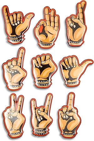 Amazon Co Jp Juvale マグネット ロッカー 冷蔵庫用 面白いハンドジェスチャーデザイン デコレーション キッチン アイロン オフィス ホワイトボード 9デザイン 1 5 X 3インチ ホーム キッチン