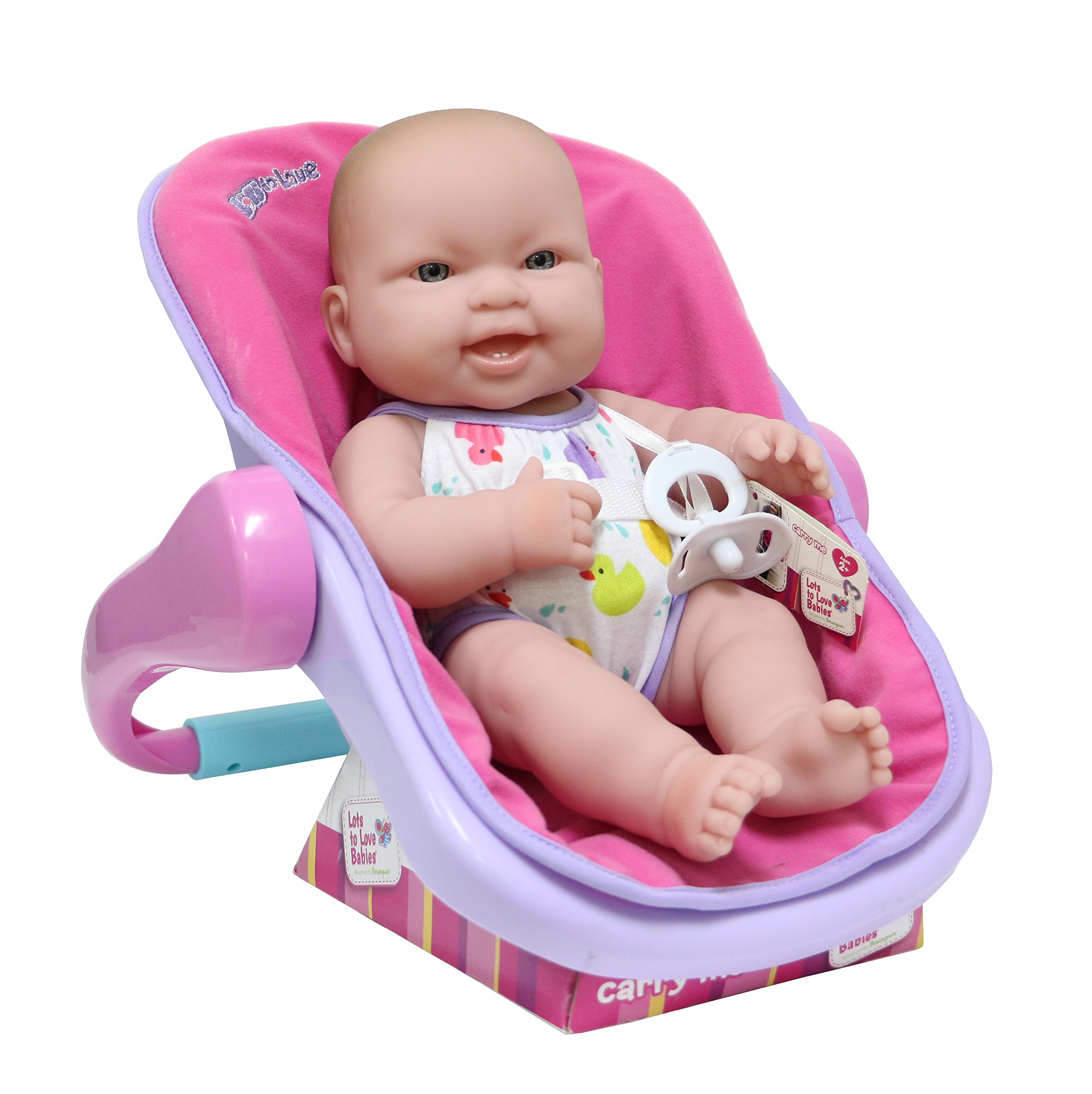 JC TOYS LOTS TO LOVE BABY DOLL IN ADJUSTABLE CARRIER Featuring 14