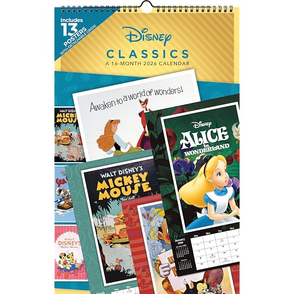 2024 Disney Classic Posters Mini Poster Calendar: Trends