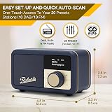 Roberts Revival PETITE2 FM DAB DAB+ Digital Radio with Bluetooth Midnight Blue view 5