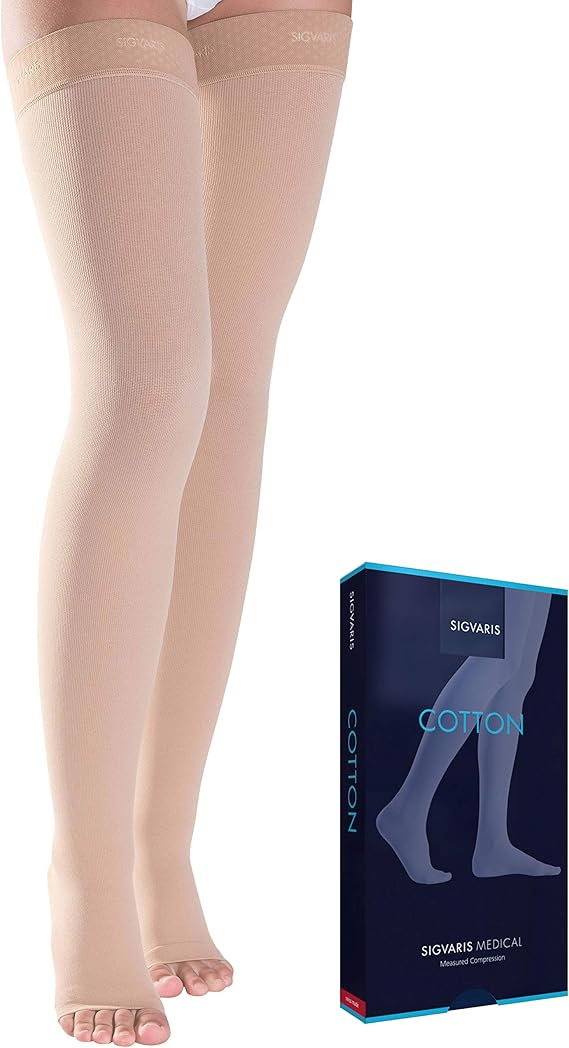 SIGVARIS Medical Compression Stockings Cotton Class 2 Thigh
