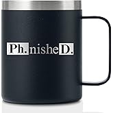 Onebttl Graduation Gifts For Men and Women, College Gifts for Degree, Master Degree and Doctor, Stainless Steel Insulated Coffee Mug - Phnished