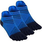 AONIJIE Toe Socks for Men and Women High Performance Athletic Running Five Finger Ankle Socks