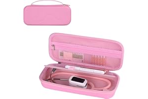 STUKCAZE Hard Stethoscope Case for 3M Littmann Classic III, Lightweight II S.E, MDF Acoustica Stethoscope, Stethoscopes Carrying Case with Compartment Divider Interlayer for Nurse Accessories (Pink)