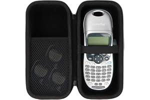 Lebakort Storage Case Compatible with DYMO LetraTag 100H / 100H Plus Handheld Label Maker (Black Case)