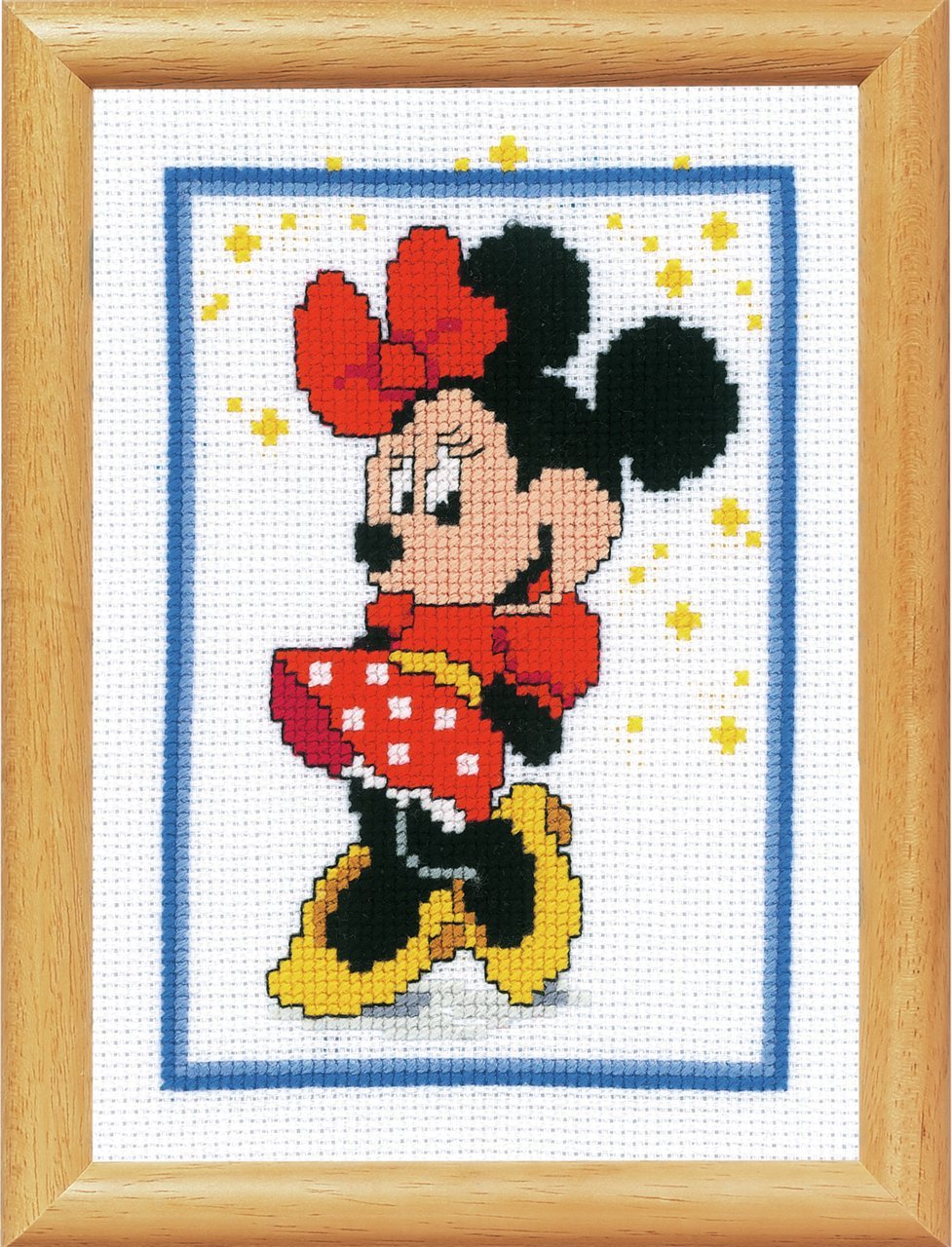 Vervaco Counted Cross Stitch: Minnie Mouse, Acrylic, Multi-Colour, 9 x 1 x 9 cm