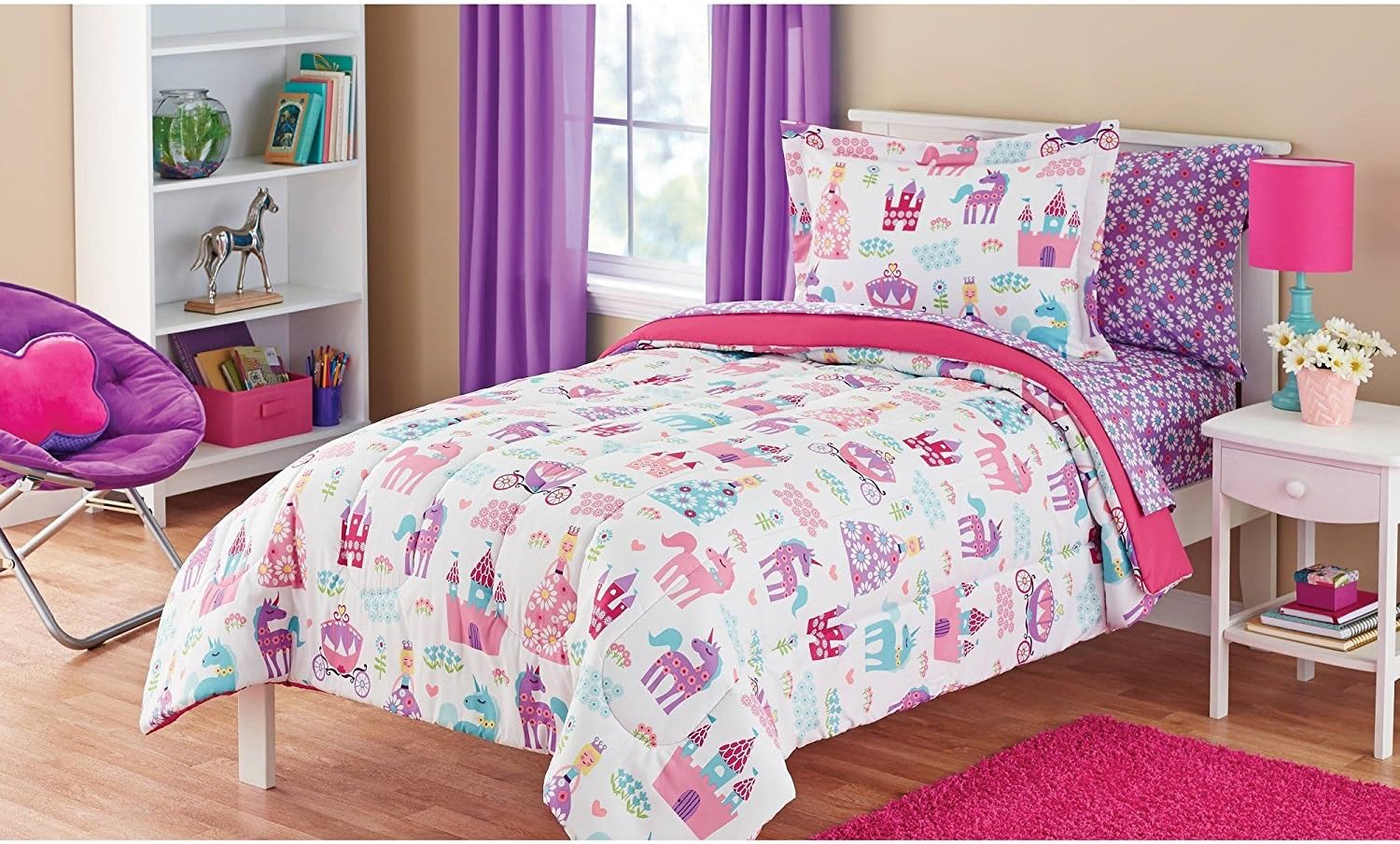 Amazon.com: Super Cozy Kids Pretty Princess Bed in a Bag ...