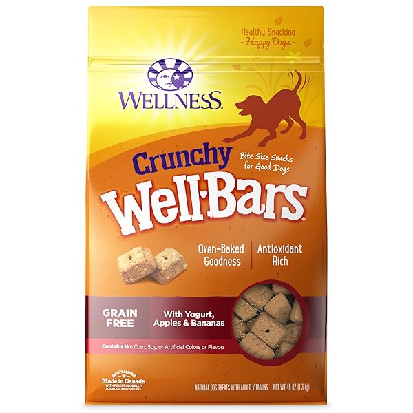 WELLNESS WELLBARS DOG TREATS, NATURAL, TRAINING TREAT, GRAIN...