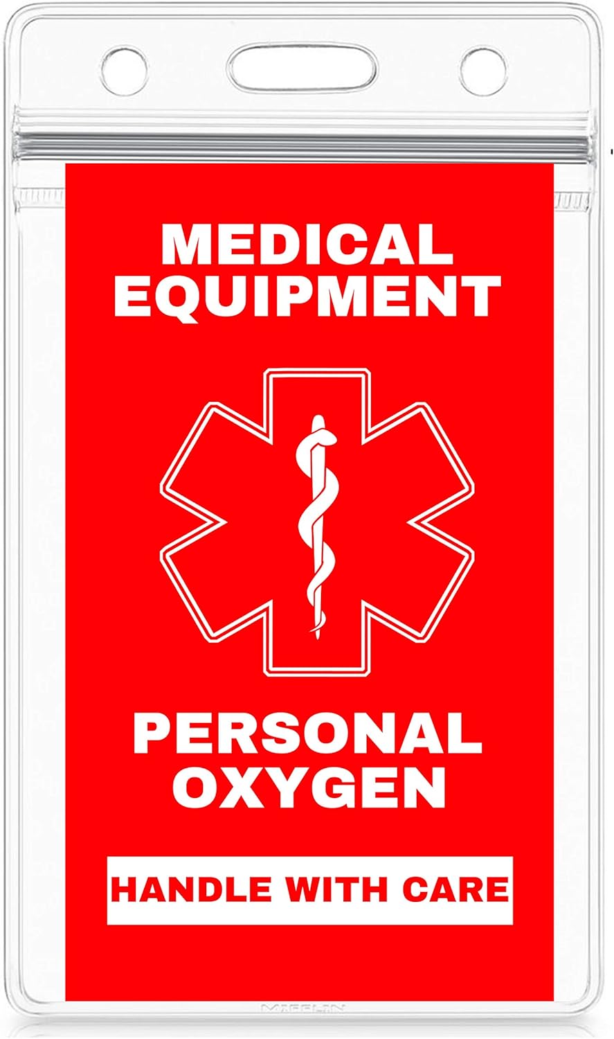 Personal Oxygen Medical Alert Equipment Luggage TSA Tag Handle with