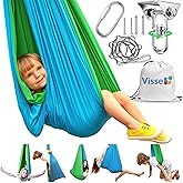 Sensory Swing for Kids Indoor Outdoor - Calming Cocoon Therapy Swing, Holds 300lbs - Hug-Like Sensory Hammock with 360° Swivel Hardware for Autism, ADHD, SPD Support