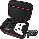 Younik Controller Carrying Travel Case, Protective Hard Case for 2 Universal Controllers, Compatible with P5, P4, X-box 1, Switch Pro, Black