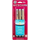 Sakura Black Pigma Micron PN Pens .45mm 3/Pkg, Original Version