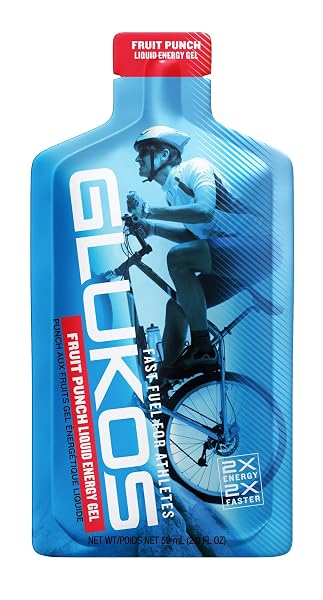 GLUKOS ENERGY GELS FOR RUNNERS 2OZ PACKETS, RUNNING...