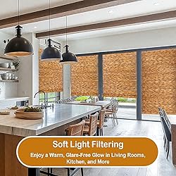DoubleFill 2 Pcs Bamboo Shades Outdoor Reed Roll Up