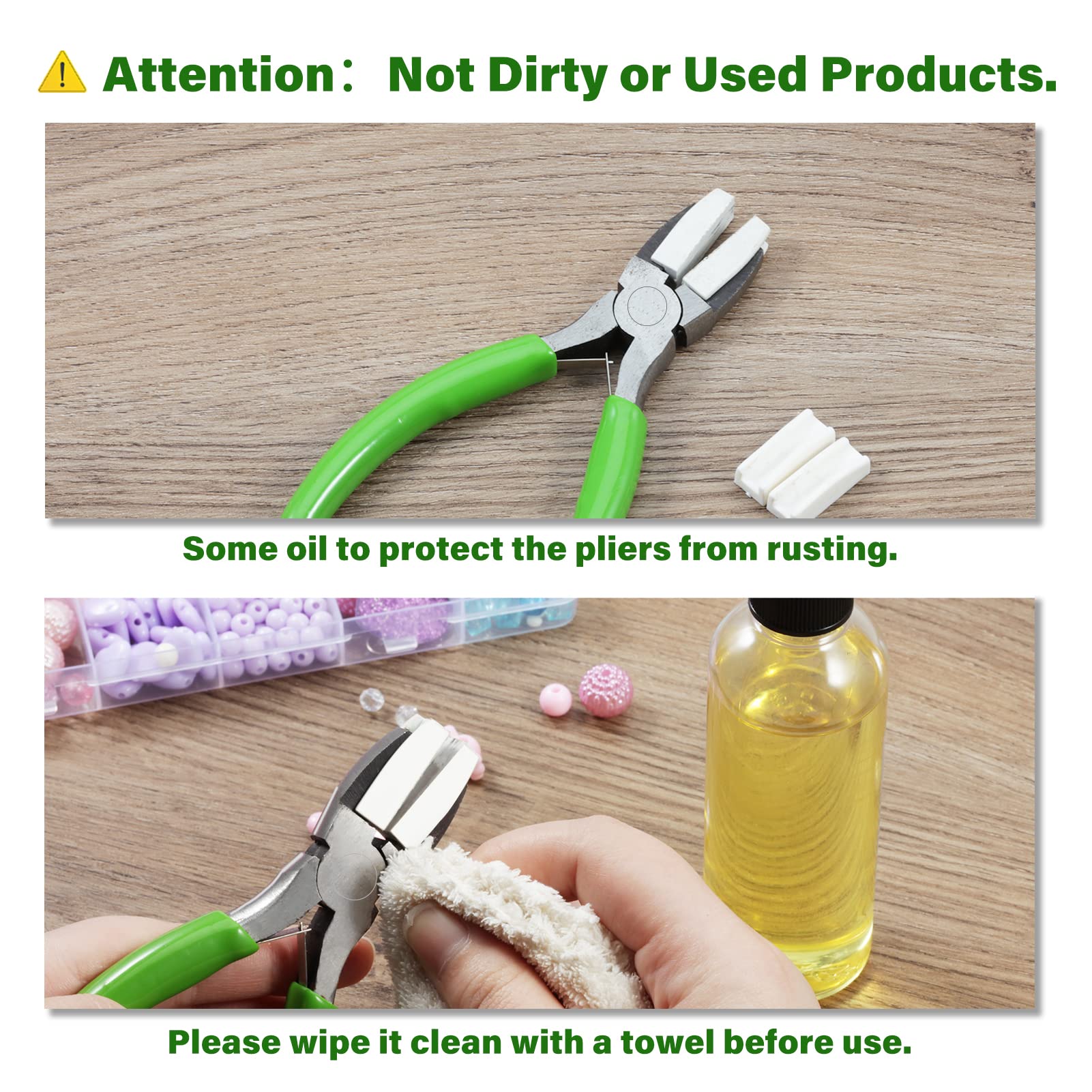 SPEEDWOX 5-Inch Flat Nose Plier Nylon Jaw Pliers For Jewelry Making Smooth Jaw Pliers Nylon Plier Non Marring Plyer for Wire Bending Twisting Shaping Straightening Plyers Jewelry Making Tool