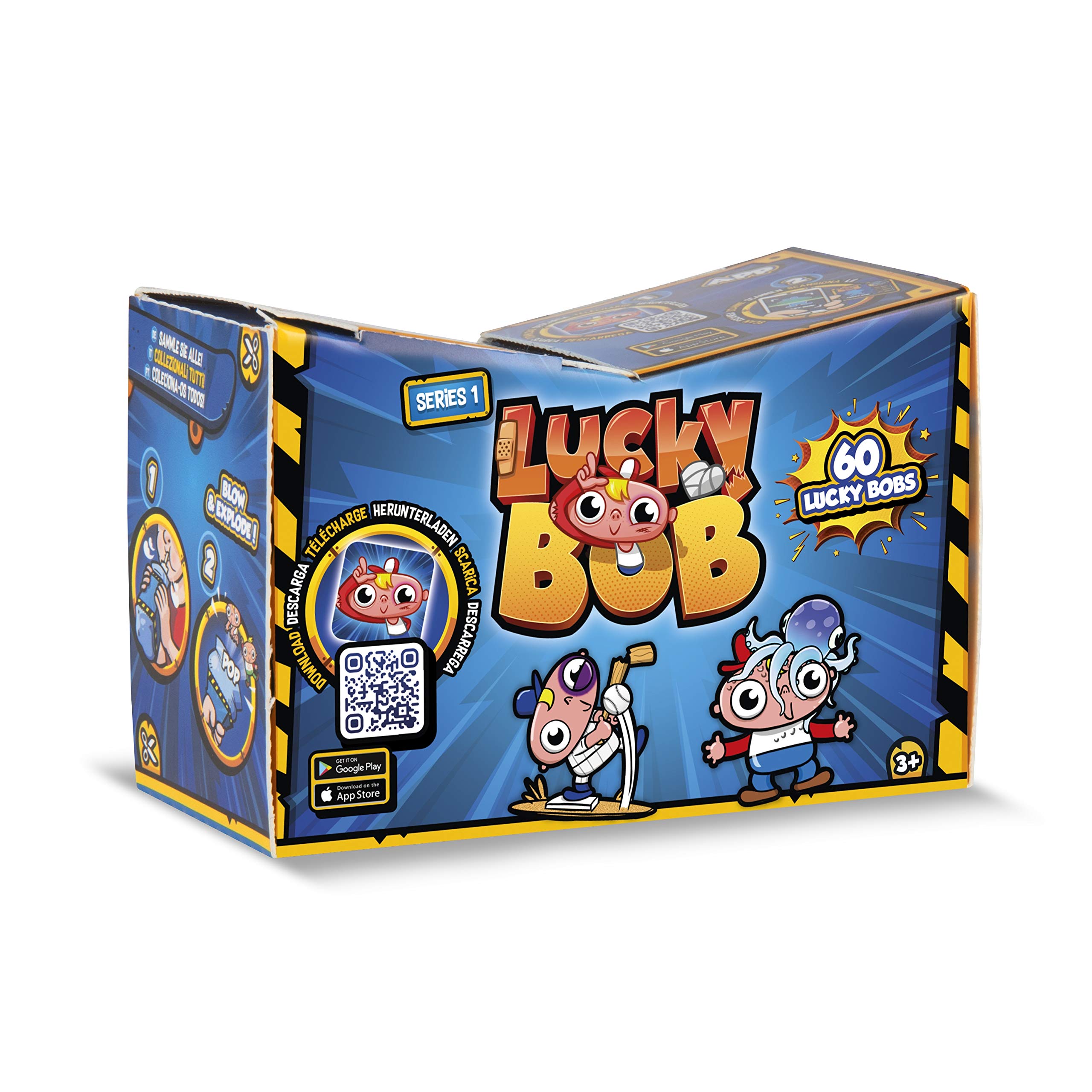 Lucky Bob Pack of 2 collectible figures, 2 accessories and 2 cards to interact with the App