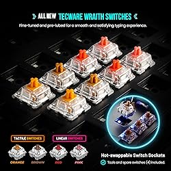 TECWARE Phantom+ 104 Mechanical Keyboard, RGB LED