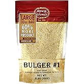 Bulgur Cracked Wheat Fine #1, 2 LB Bag (32oz) | USA Grown Bulgar Wheat for Tabouleh | 100% Natural &amp; Pure | Great for Vegan Recipes by Spicy World