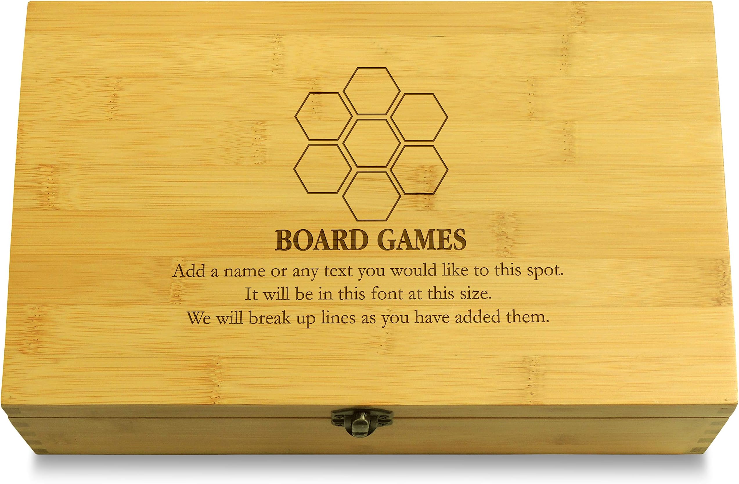 Cookbook People Settlers of Catan Board Game Multikeep Box - Gift Wood Adjustable Organizer