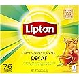 Lipton Tea Bags For a Delicious Beverage Decaffeinated Black Tea Caffeine-Free and Made With Real Tea Leaves 75 Tea Bags