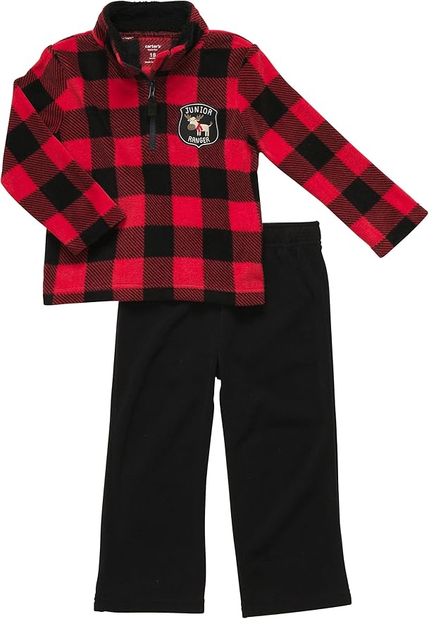 Carter's Baby Boy's Infant Two Piece Fleece Pant Set Junior Ranger